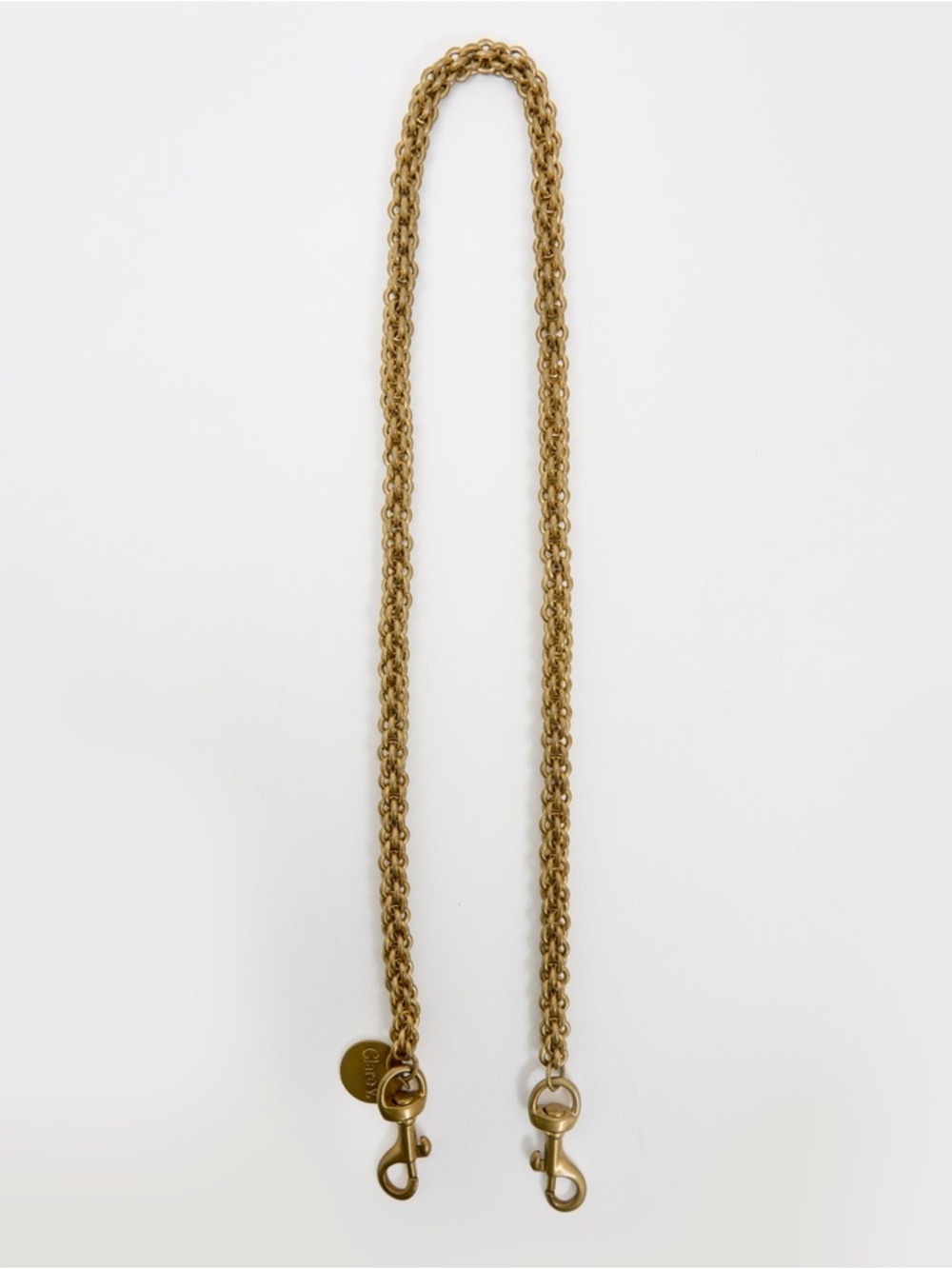 Clare V. Thick Brass Chain Shoulder Strap